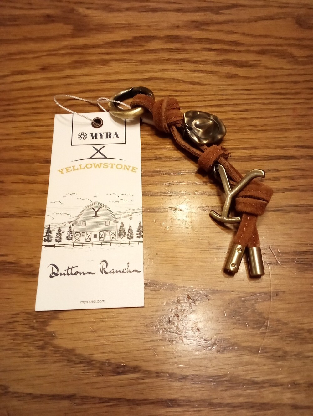 Yellowstone Dutton Ranch Lariat Loop Leather Key Fob